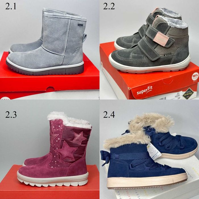 Зимові черевики чоботи Superfit Gore-tex 29,30,32,36,37,38,39 р -8 мод