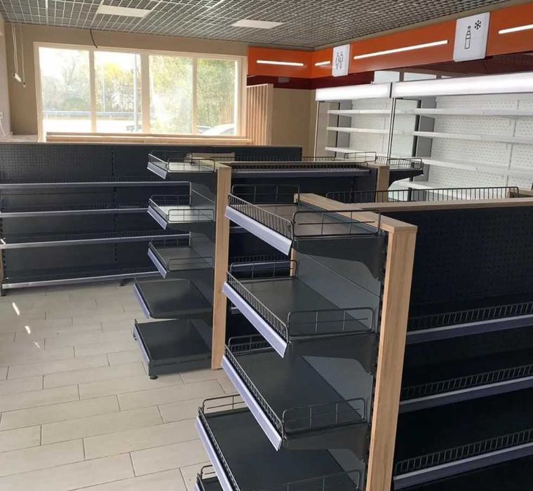 Стелажі перфоровані, стелажі з гачками для магазинів|перфорація