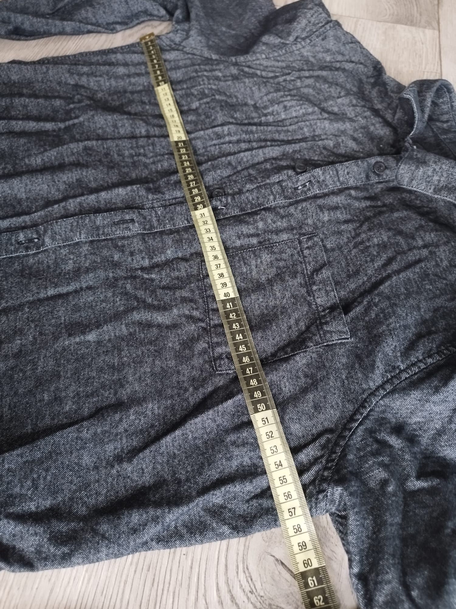 R.XL szara grafitowa koszula z długim rękawem Minimum
