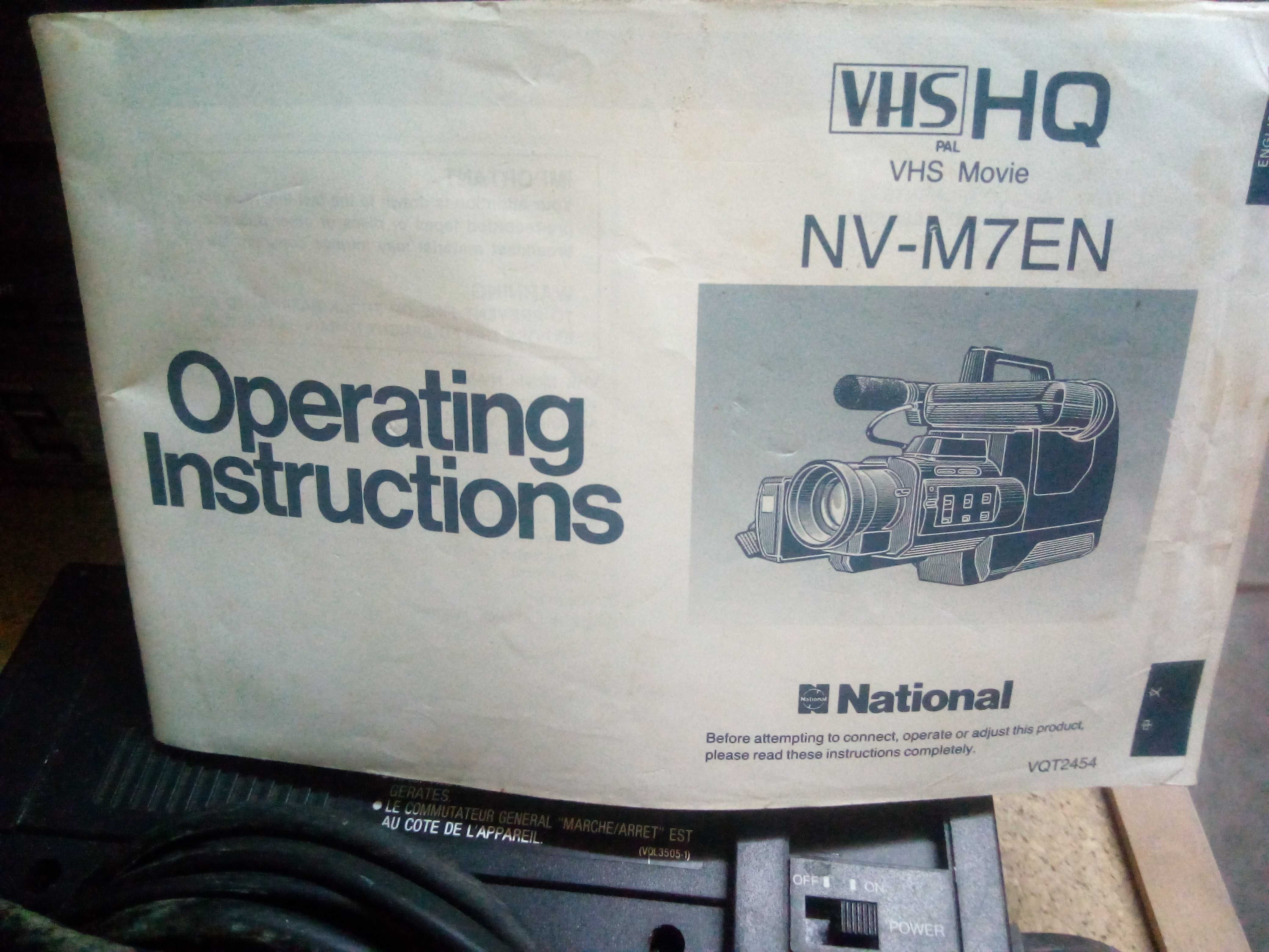 Vintage Camera Filmar National VHS p/ coleção