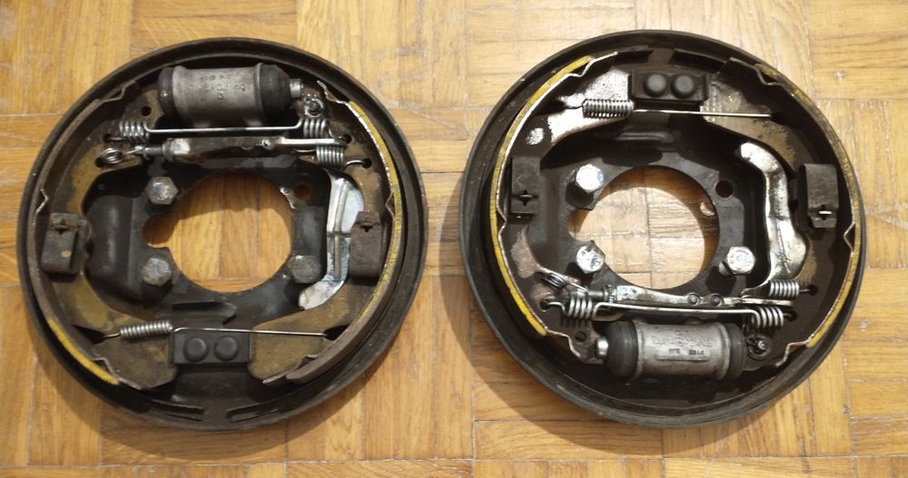 Szczęki hamulcowe kompletne na tarczy - hamulce bębnowe Tata Indica