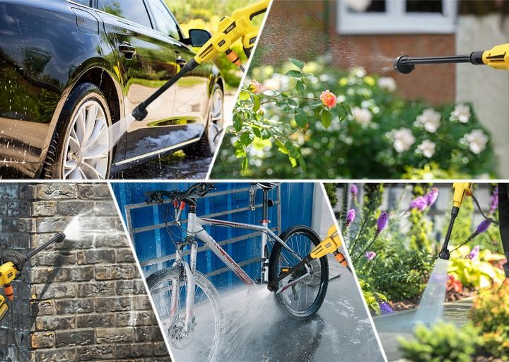 Myjka Ciśnieniowa Akumulatorowa Bezprzewodowa Imoum 4ah 21v 400w Zesta