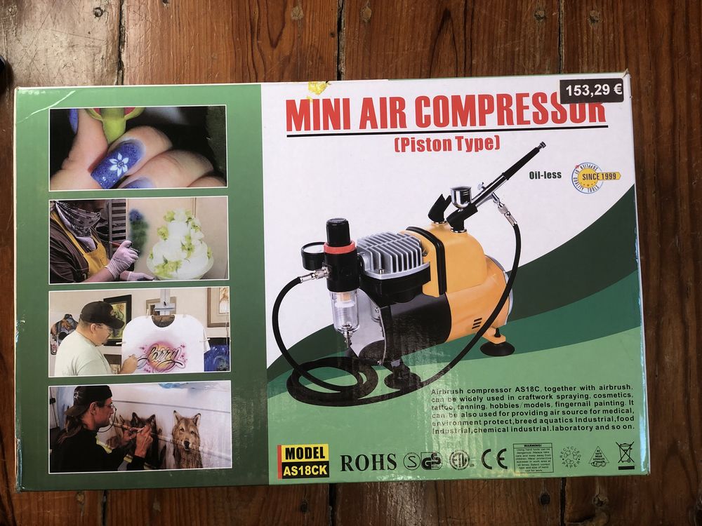 Mini compressor de ar  - Airbrush AS18C