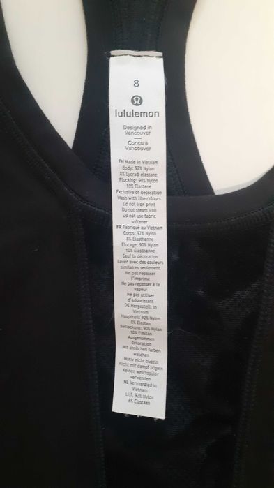 Легінси Lululemon темно-антрацитового кольора