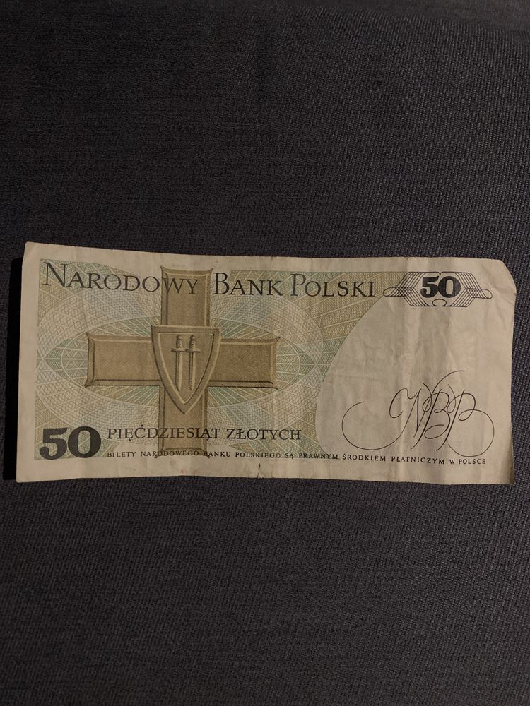 Banknot 50zl Karol Swierczewski 88r seria HR