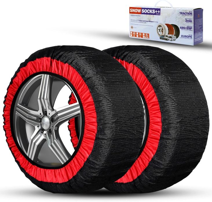 Łańcuchy Śniegowe CCLIFE 2x Łańcuchy Śniegowe Tekstylne Na Opony
