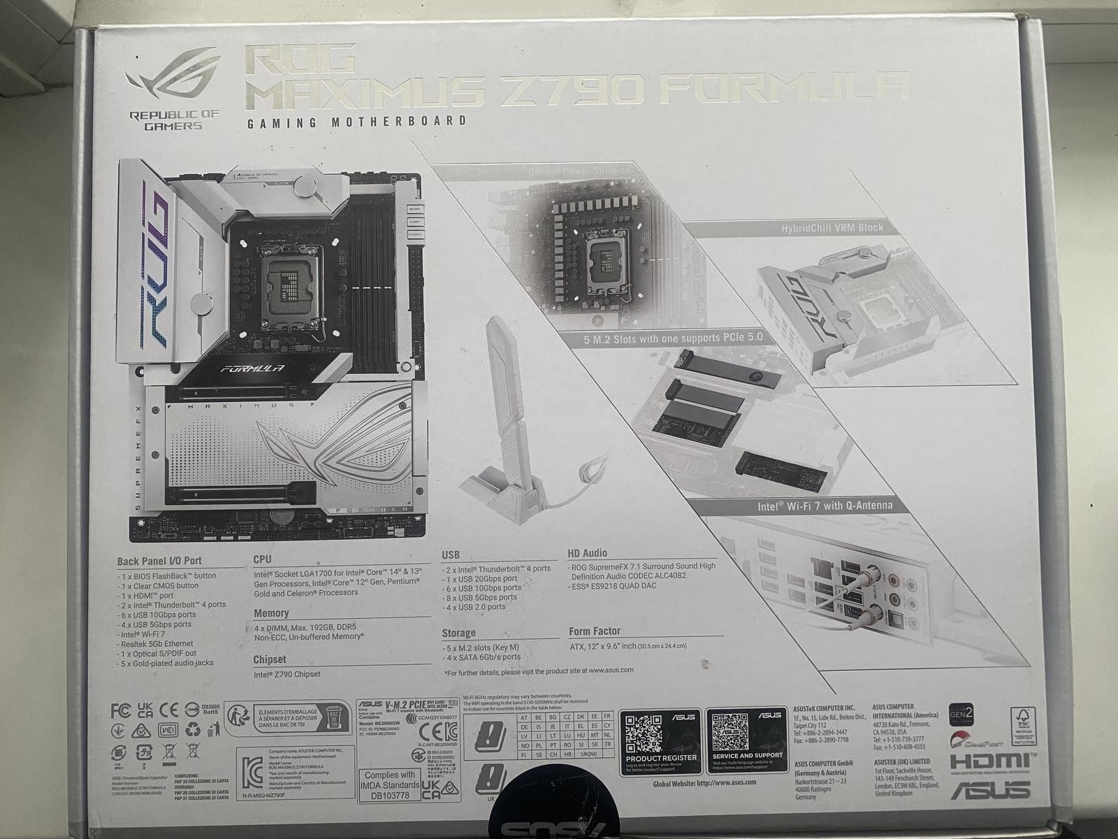 Материнська плата Asus ROG MAXIMUS Z790 FORMULA  (90MB1FS0-M0AAY0)