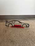 Silhueta Nissan Skyline R34 com base 3D