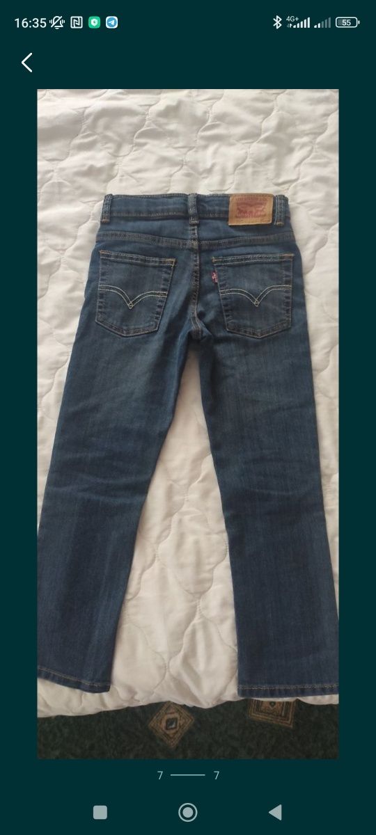 Джинсы Levi's, розмір 6, на 120-130 см