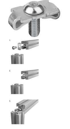 Łączniki do profili aluminiowych konstrukcyjnych K1031