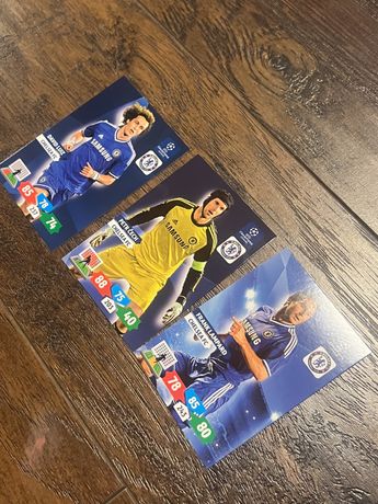 3 karty pilka nozna football Chelsea