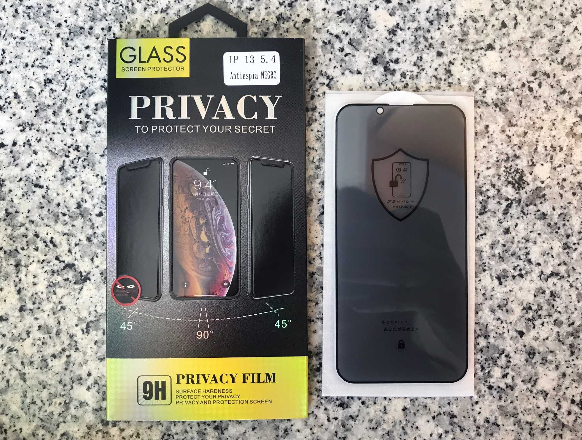 Película de vidro Privacidade iPhone 8P/X/XS/XR/11/11 Pro/12/13/14/15