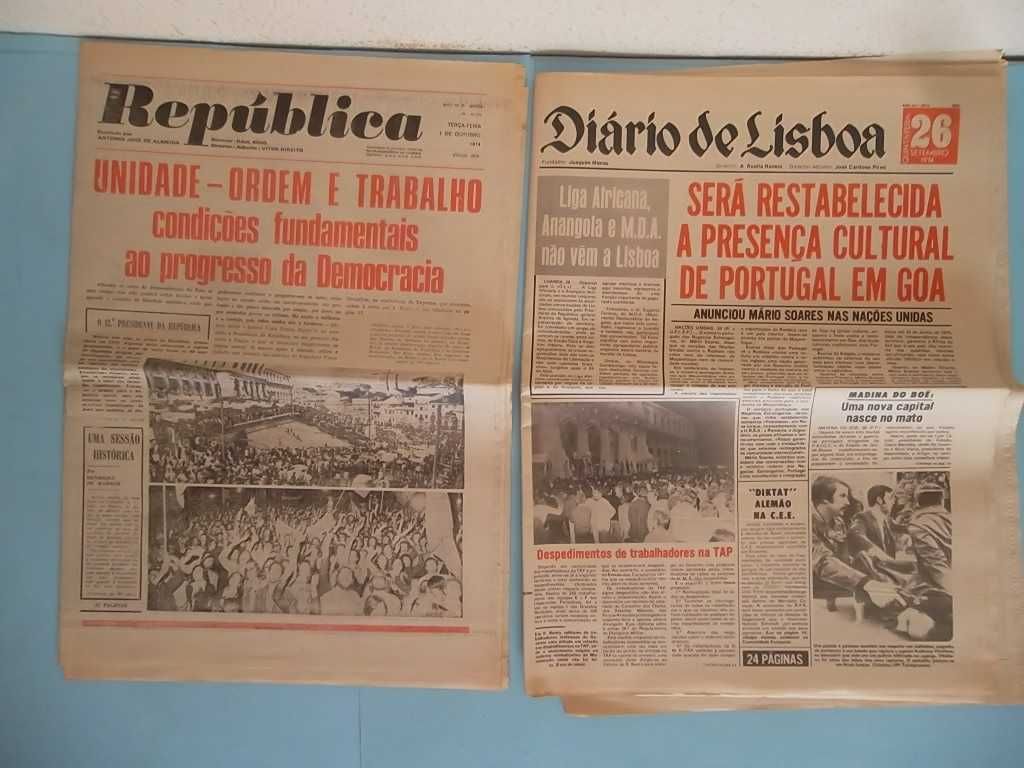 21 JORNAIS DE 1974 - ANO DA REVOLUÇÃO