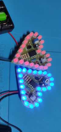 Serce LED Okazanie Uczuć pulsujące 22 diody Zmontowane