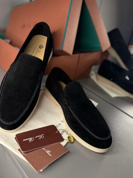 Лофери чоловічі чорні класичні loro piana lp лоріки лоро пиана туфлі