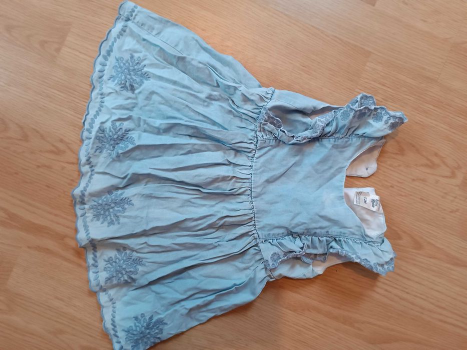 Sukienka w stylu jeans 80