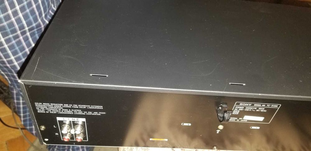 SONY TC K490 трьохголова дека з сквозним каналом . 3 HEAD