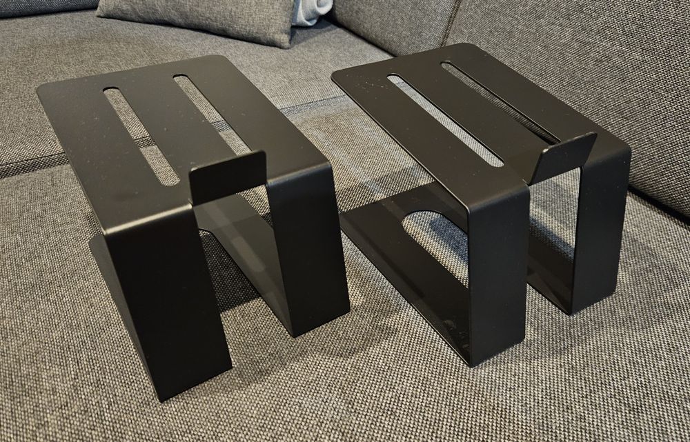 2x stojaki standy podstawki statywy aluminiowe pod głośniki kolumny