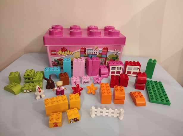 Lego DUPLO 10571 Zestaw z różowymi klockami JAK NOWY + GRATISY