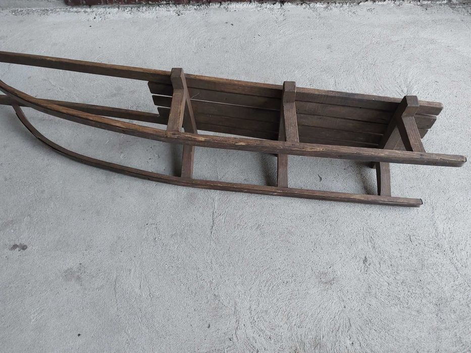 sanki drewniane - długie / 749