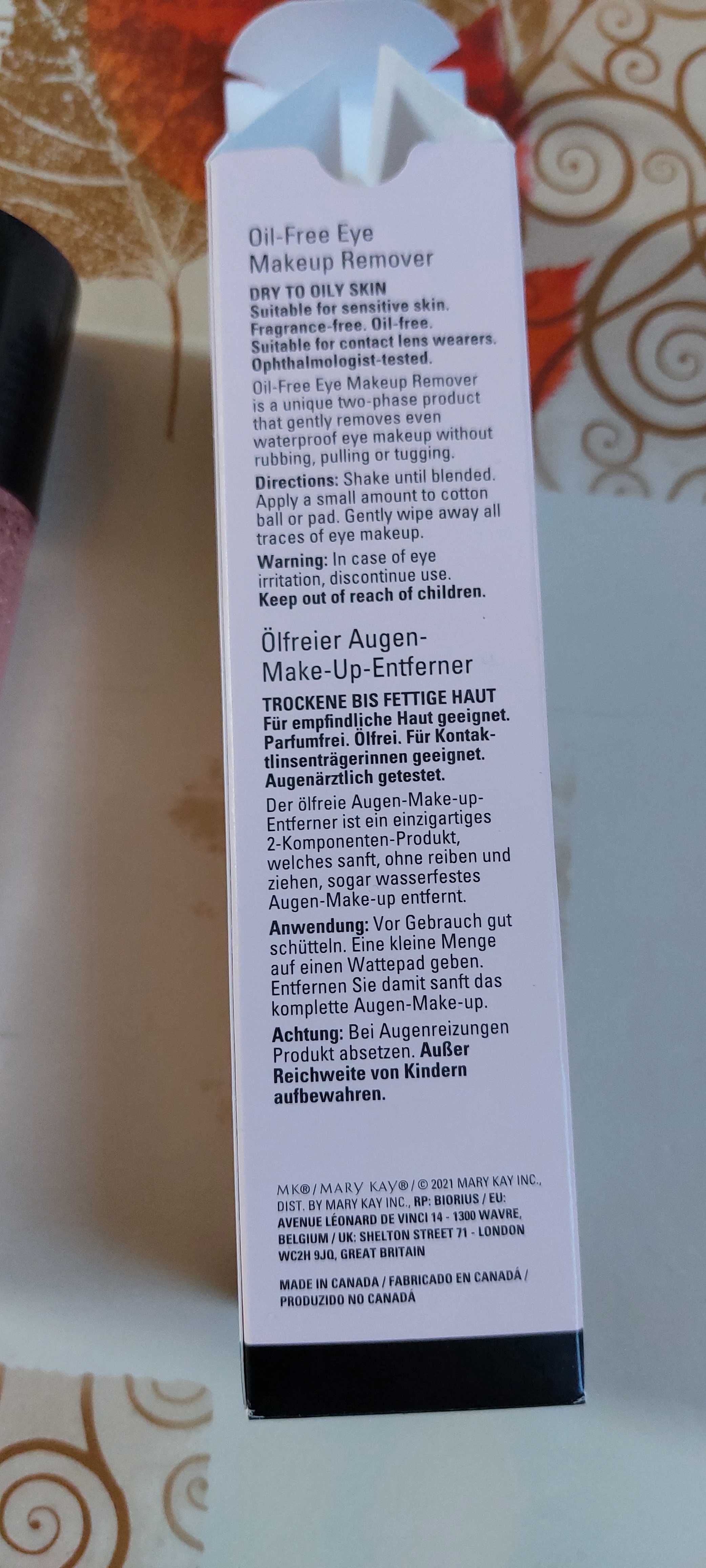 Mary Kay Beztłuszczowy Płyn do Demakijażu Oczu