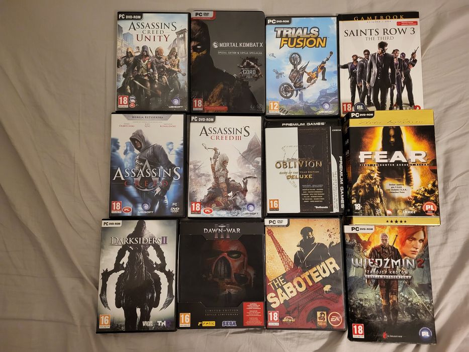 pc gry nowe  bez folii 28 sztuki gier cena za assassin'creed wersja re