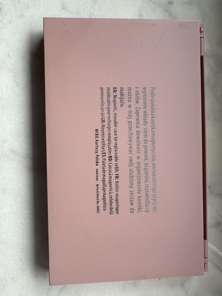 Paleta magnetyczna NAM zestaw cienie do powiek brązer puder