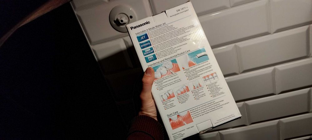 Irygator Panasonic, model EW 1411H + pudełko + 2 nowe nakładki