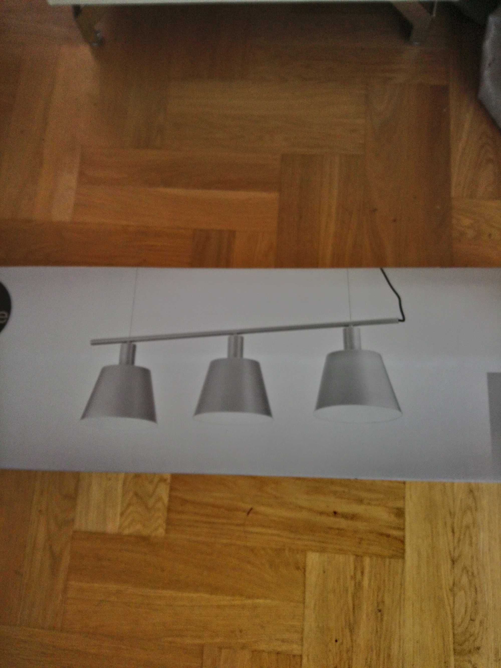 Lampa wisząca szara nowa w oryginalnym opakowaniu