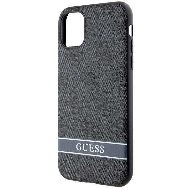 Etui Guess Guhcn61P4Snk Na Iphone 11 / Xr - Szare Hardcase 4G Stripe