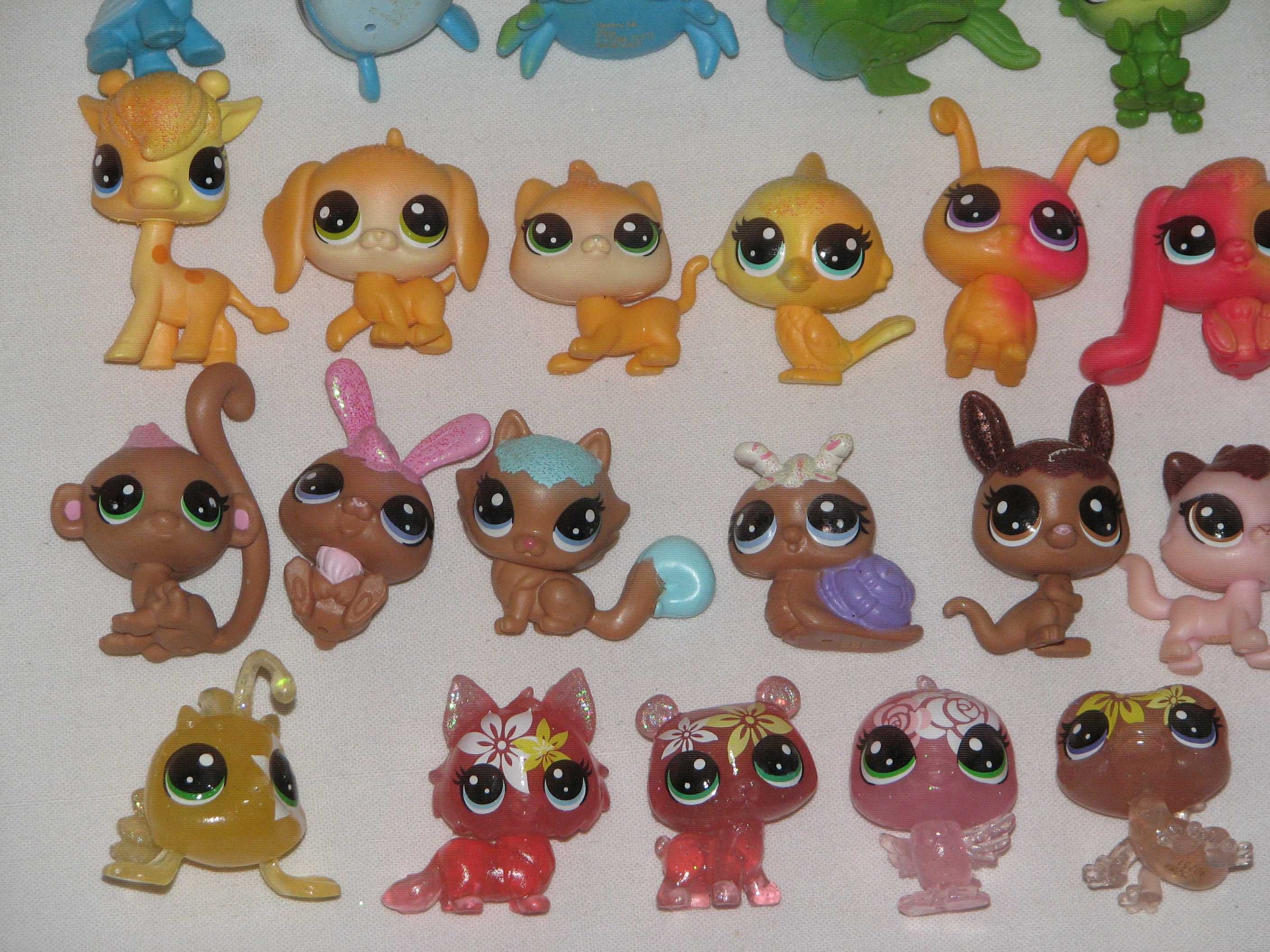 Małe lps z brokatem i kryształowe Littlest pet shop - Hasbro