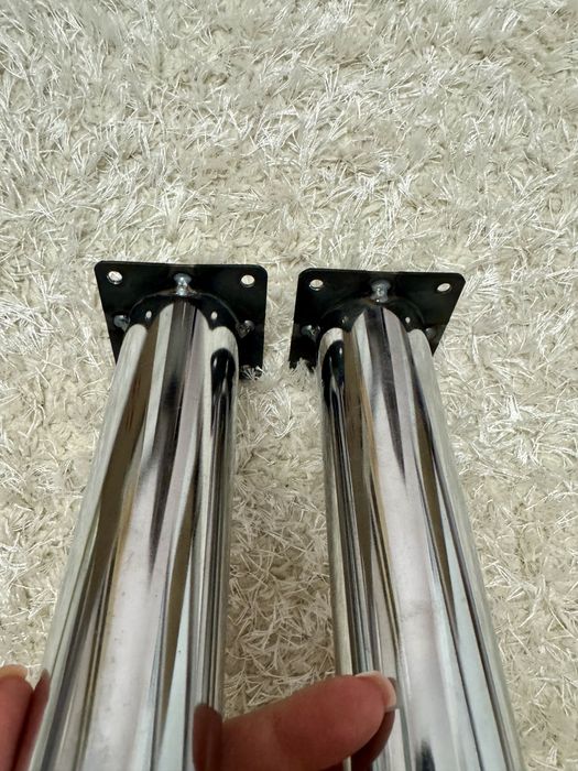 Ніжки для меблів металеві хромові 20 см 2 шт