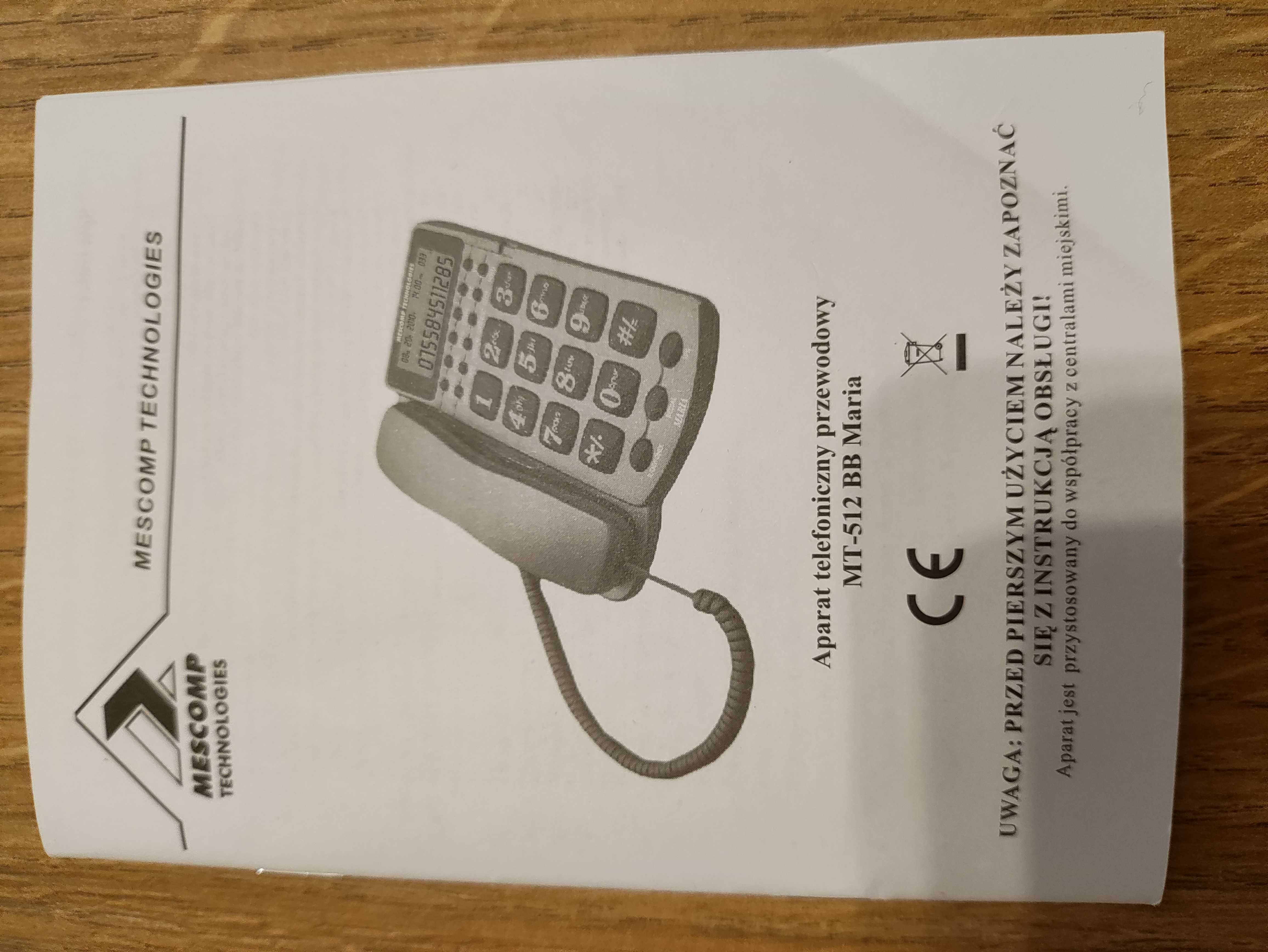 Telefon stacjonarny przewodowy Maria