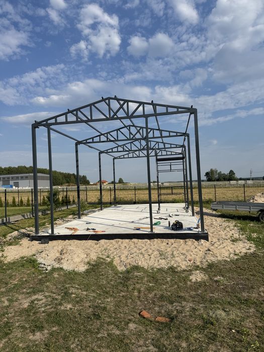 Konstrukcja 6x12m   H/4m Garaż , Wiata , hala, Bez pozwolenia !!!