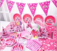 Zestaw urodzinowy party różowy urodziny dekoracja