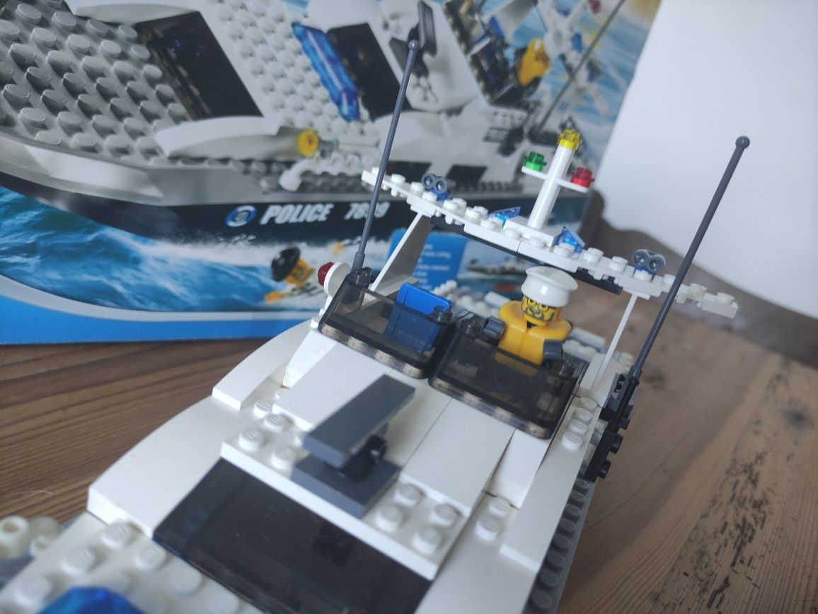 Lego city 7899 policja motorówka silnik 100% kompletne