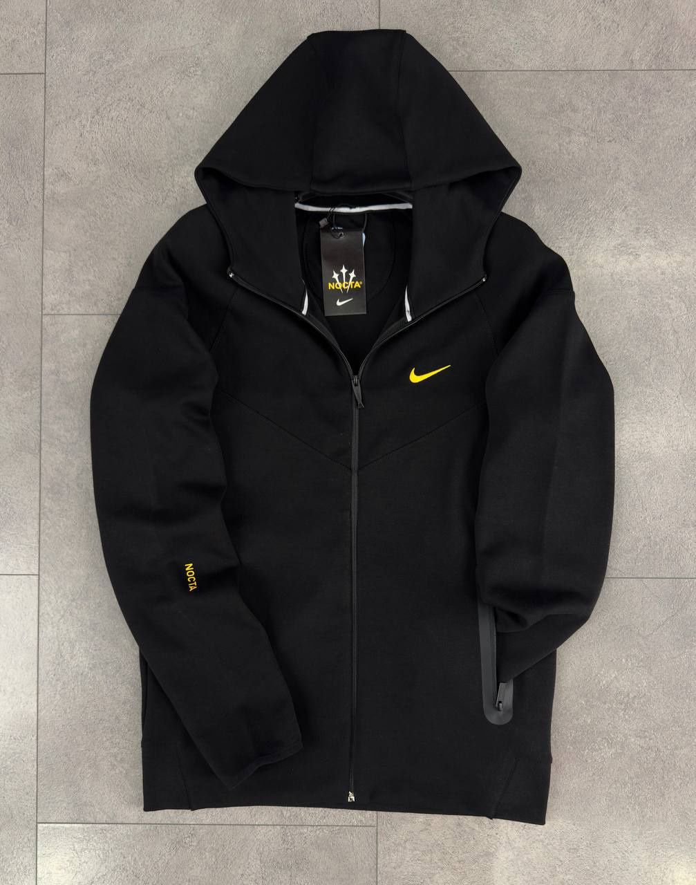 Чорна худі кофта на замку Nike Найк чоловіча