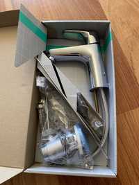hansgrohe Focus 100 Washbasin faucet chrome, with hansgrohe Focus
