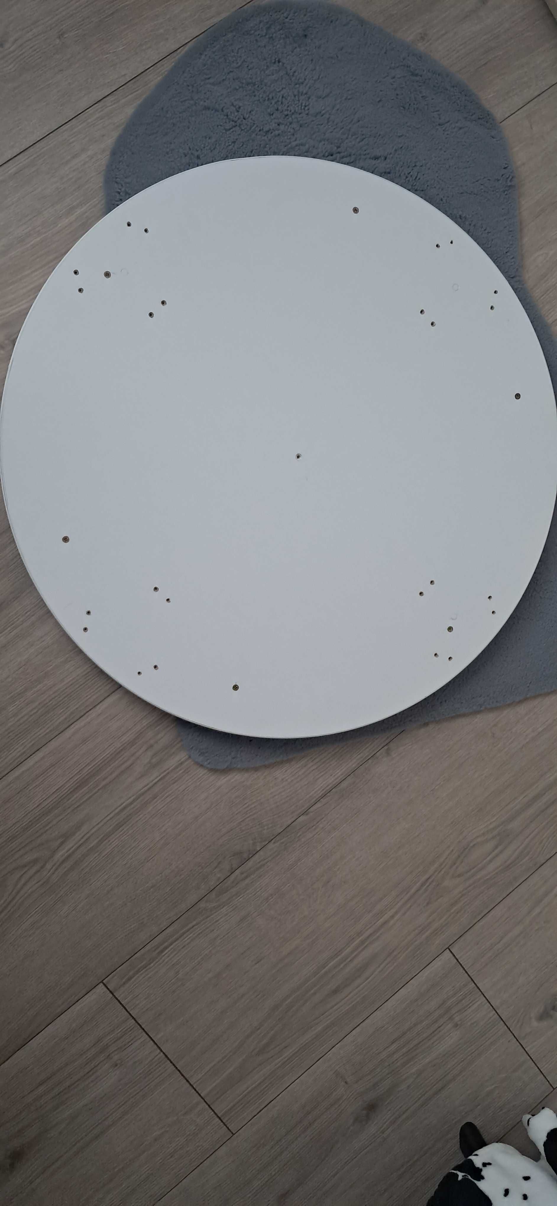 Blat laminowy biały fi 70 cm