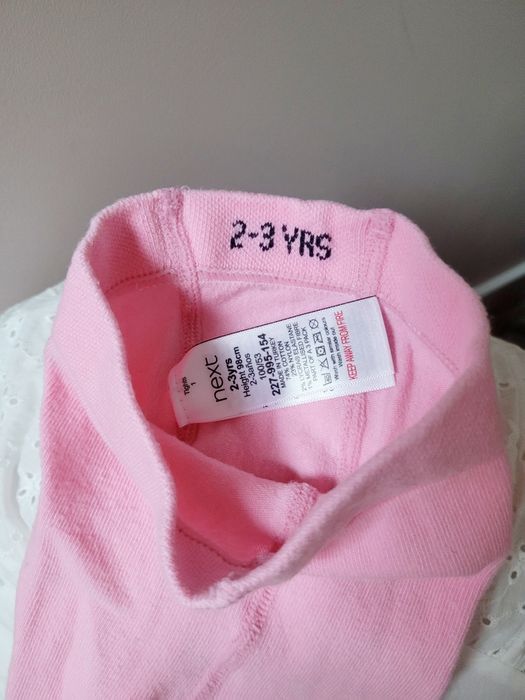 Ciepłe rajstopy 92-98 rajstopki cukierkowy róż w paski