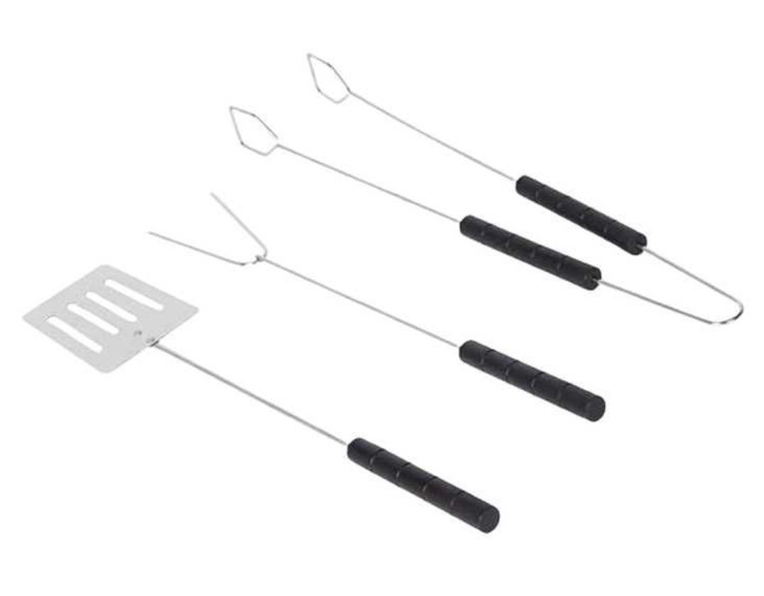 Zestaw grillowy 3-częściowy drewno 35 cm