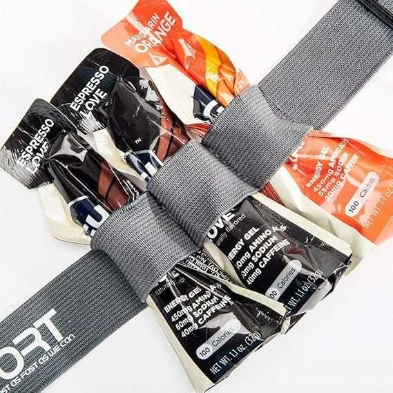 pas do biegania pasek na numer startowy race belt różowy rj sport