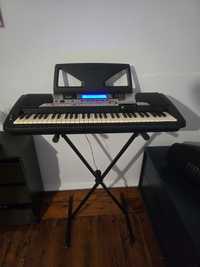 Keyboard Yamaha PSR 550 statyw zasilacz pokrowiec