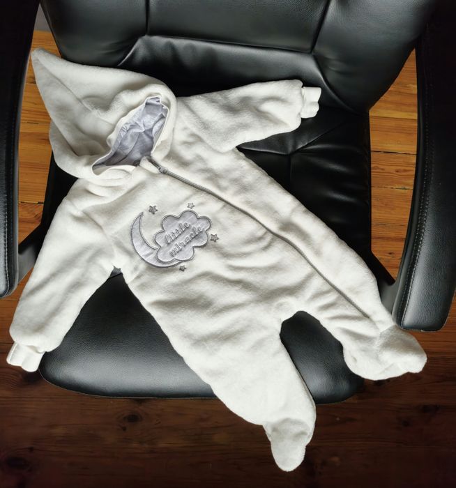 Теплий комбінезон із закритими ручками та ніжками, 68 розмір