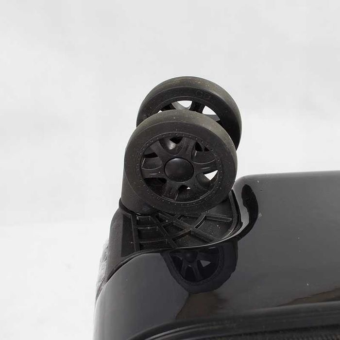 Walizki podróżne twarde na kółkach CZARNE KOMPLET 5szt. H23087B