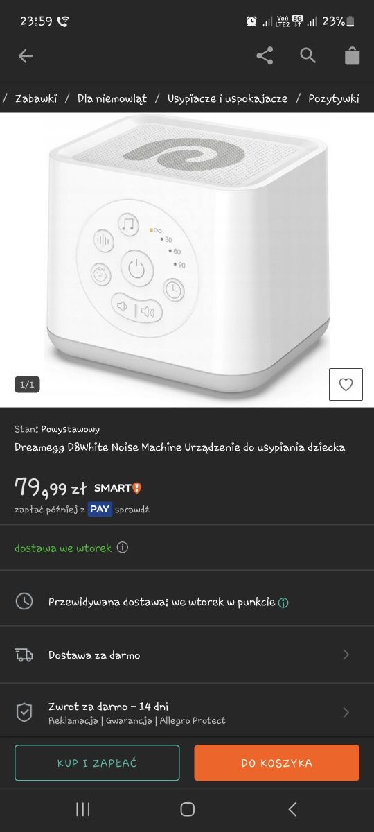 Urządzenia do zasypiania dla dzieci i dorosłych