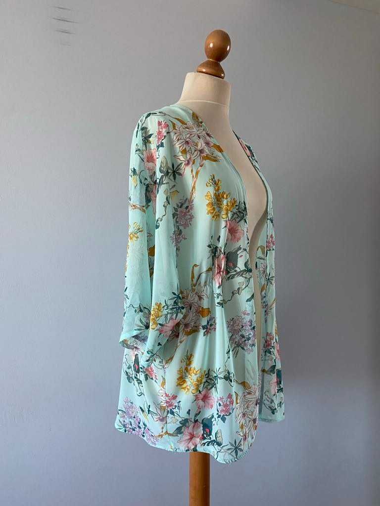 H&M Narzutka plażowa bolerko kamizelka kimono pareo L