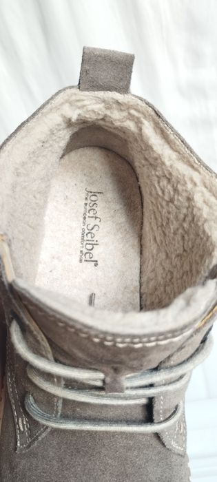 Жіночі зимові ботінки Josef Seibel, жіночі зимові замшеві черевики 42р