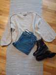 Sweterek szary Primark M bufki