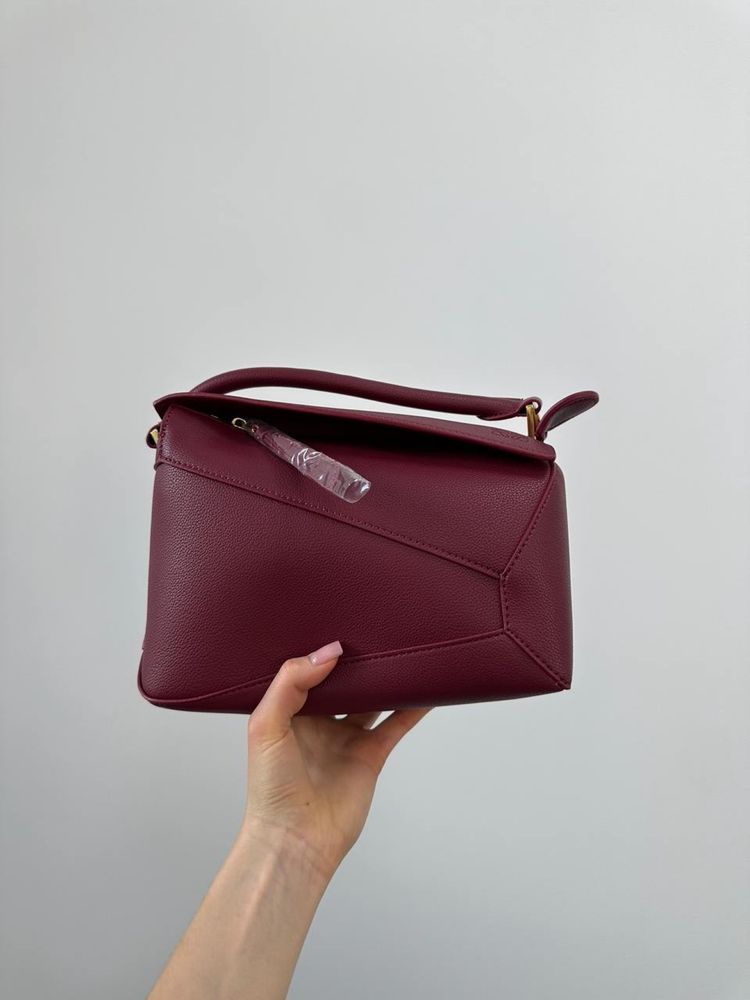 Torebka Loewe Smal Puzzle Bag Burgundy